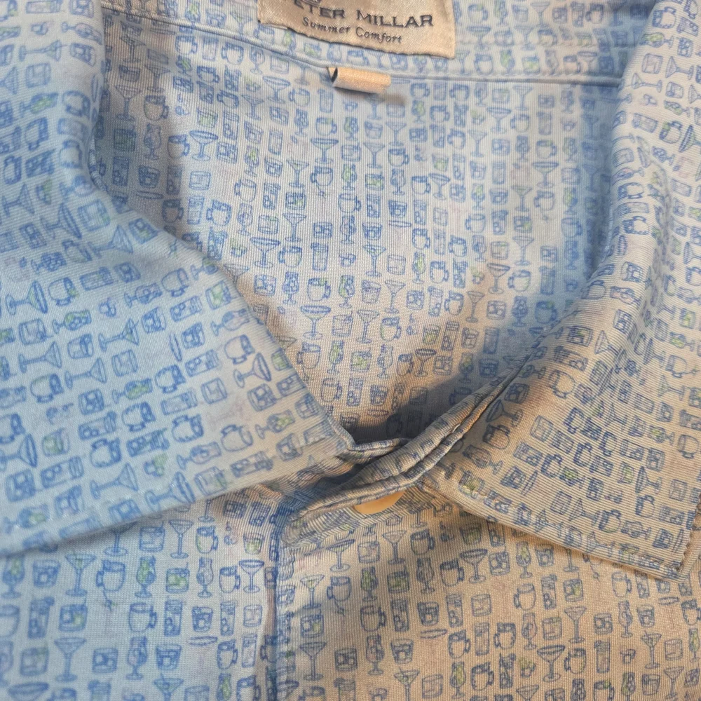 Peter Millar Drink Mix Pattern Light Blue XL - Picture 6 of 9